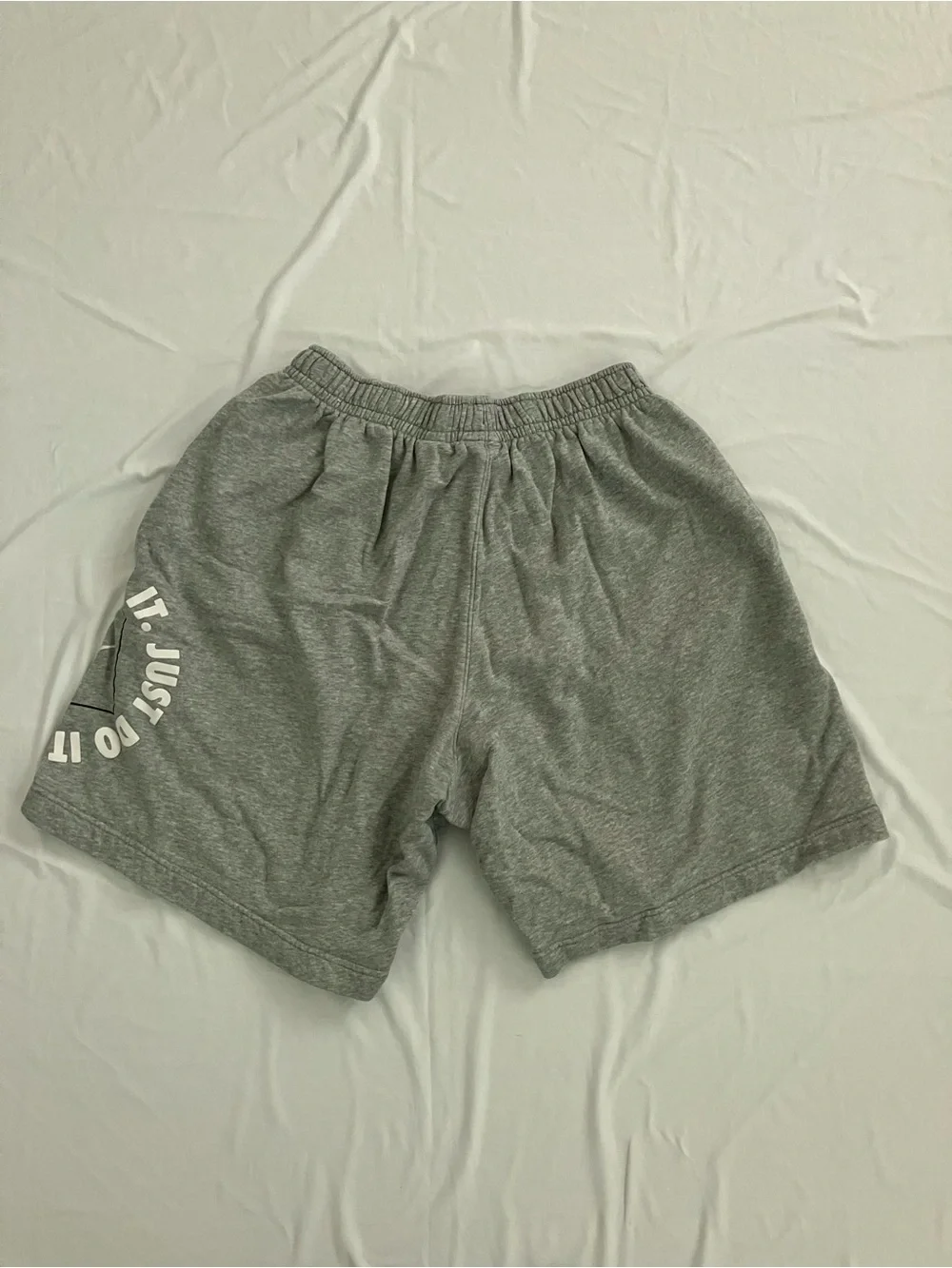 Nike Gray 'Just Do It' Athletic Shorts